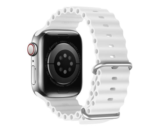 Браслет Dux Ducis OceanWave Series Apple Watch 38/40/41mm White Smart pūlksteņu aksesuāri