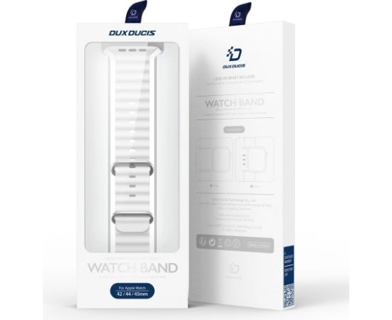 Браслет Dux Ducis OceanWave Series Apple Watch 38/40/41mm White Smart pūlksteņu aksesuāri
