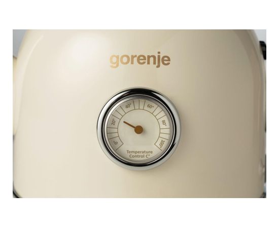 Gorenje Kettle K17CLIN Electric 2000 W 1.7 L Plastic/Metal 360° rotational base Ivory Tējkannas (elektriskās)