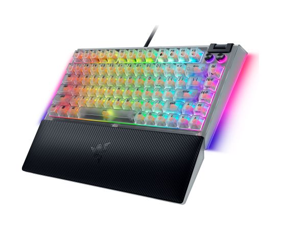 Razer Hot-swappable Mechanical Gaming Keyboard BlackWidow V4 75% Gaming Keyboard Wired US Phantom White Edition USB Type-C Razer Mechanical Switches (Tactile) Клавиатуры