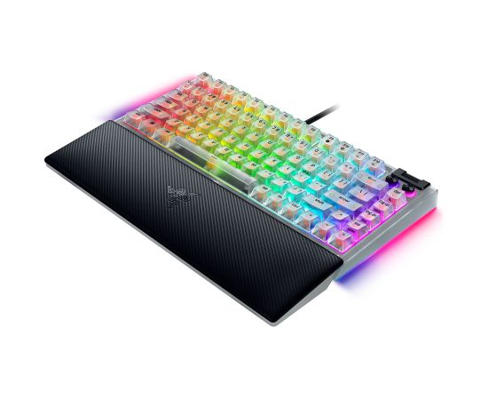 Razer Hot-swappable Mechanical Gaming Keyboard BlackWidow V4 75% Gaming Keyboard Wired US Phantom White Edition USB Type-C Razer Mechanical Switches (Tactile) Клавиатуры