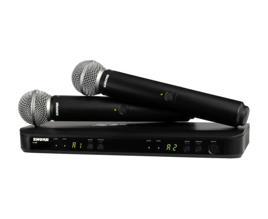 Shure BLX288E/SM58-H8E - System bezprzewodowy z odbiornikiem i mikrofonami Mikrofoni