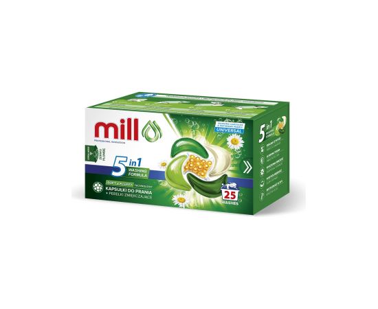 MILL PRO 5k laundry capsules + UNIVERSAL softening beads, 25 pcs Tīrīšanas un Ķīmiskie līdzekļi