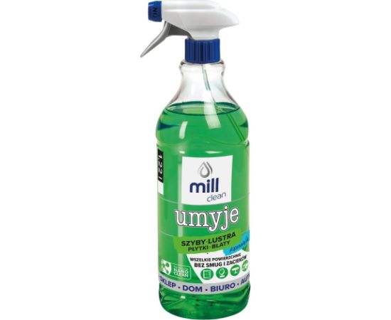 Mill Clean Wash liquid for cleaning windows, glass, mirrors, tiles with lily of the valley fragrance 1.22 L Tīrīšanas un Ķīmiskie līdzekļi