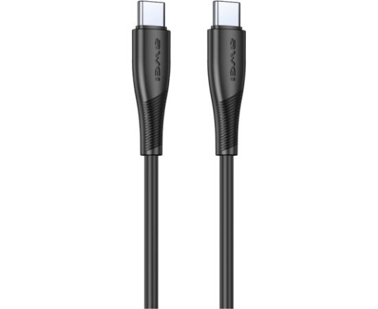 USB кабель Awei CL-182C USB-C to USB-C 1.0m черный Дата USB-кабели