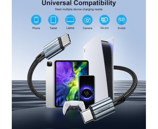 USB кабель Choetech XCC-1015 USB-C to USB-C PD60W 2.0m черный Дата USB-кабели