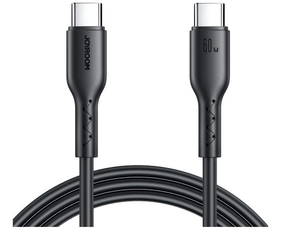 USB cable Joyroom SA26-CC3 USB-C to USB-C 60W 1.0m black Data USB kabeļi