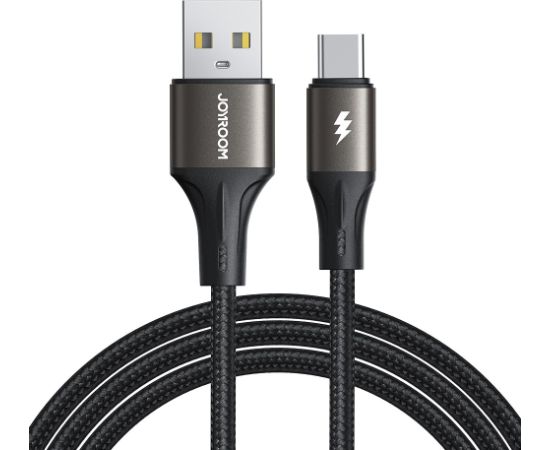 USB cable Joyroom SA25-AC3 USB to USB-C 3A 2.0m black Data USB kabeļi