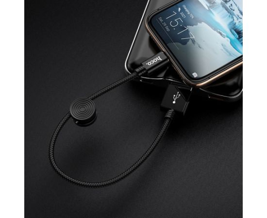 USB кабель HOCO X35 Type-C 0.25m черный Дата USB-кабели