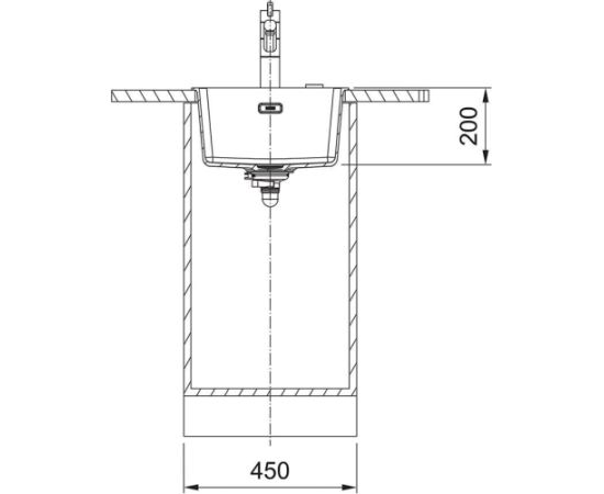 Franke Maris Iebūvējama Virtuves Izlietne MRG 110-37 3 1/2" Melna Virtuves izlietnes