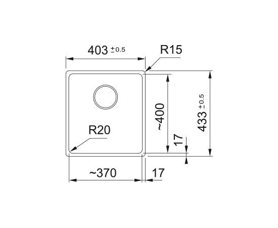 Franke Maris MRG 210-37 3 1/2" Iebūvējama Virtuves Izlietne Virtuves izlietnes