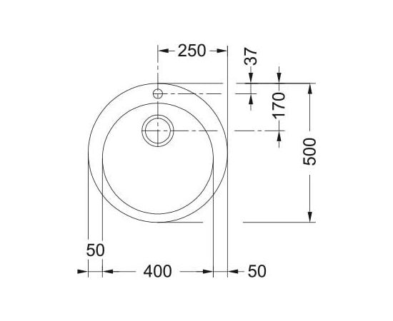 Franke Sirius Single 1 3 1/2" Iebūvējama Tektonīta Virtuves Izlietne Virtuves izlietnes