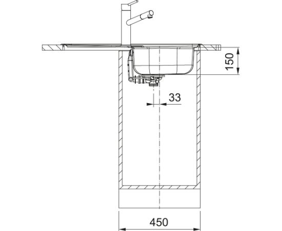 Franke Spark SKL 611-78/44 3 1/2" Iebūvējama Nerūsējoša Tērauda Virtuves Izlietne Нержавеющая сталь