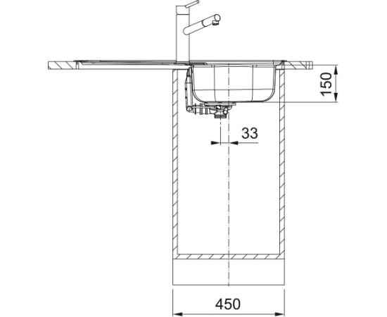 Franke Spark SKN 611-86/44 3 1/2" Iebūvējama Nerūsējoša Tērauda Virtuves Izlietne Нержавеющая сталь
