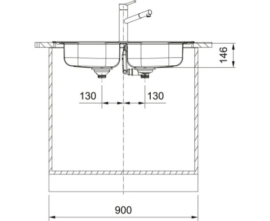 Franke Spark SKX 620-34-34/86 3 1/2" Iebūvējama Nerūsējoša Tērauda Virtuves Izlietne Нержавеющая сталь