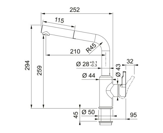 Franke Maris Virtuves Jaucējkrāns Virtuves jaucējkrāni