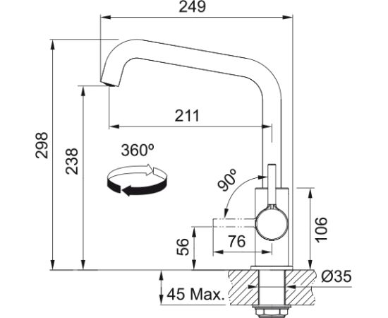 Franke Lina Virtuves Izlietnes Jaucējkrāns Для кухни
