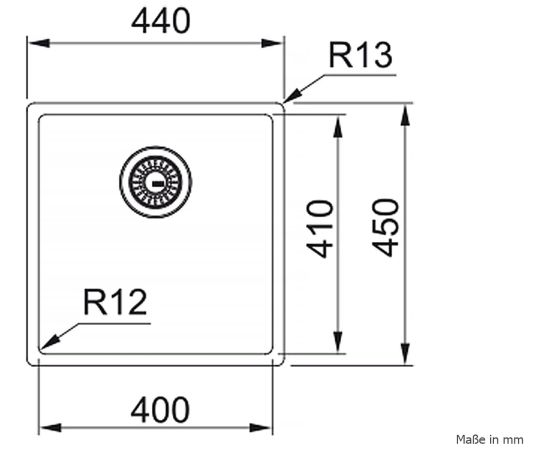 Franke Mythos BXM 210/110-40 3 1/2" Iebūvējama Nerūsējošā Tērauda Virtuves Izlietne Nerūsējoša tērauda izlietnes