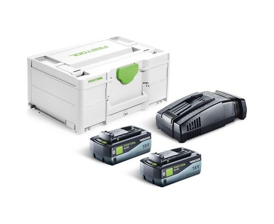 Piederumu komplekts Festool SYS 18V 2x8,0/SCA16; 18 V; 2x8,0 Ah akum. Аккумуляторы