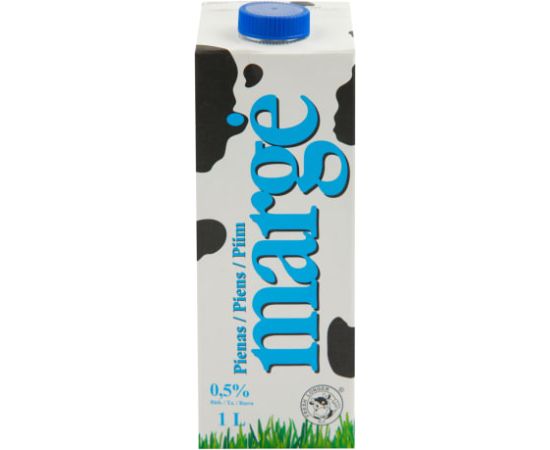 MargĖ Piens MARGE 0.5 %, UHT, 1 L ( Gab. x 12 ) Kafijas kapsulas, kafija