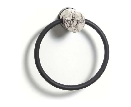 Aquanova dvieļu riņķis Nero, alba Aksesuāri vannas istabām