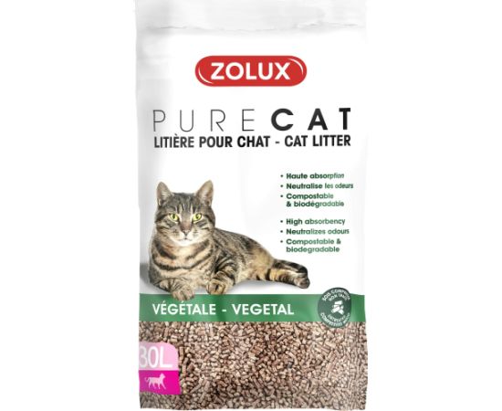 Żwirek dla kota Zolux PureCat Naturalny 30 l Kaķu pakaiši