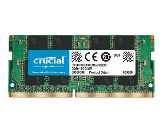 Crucial 16GB DDR4-3200 SODIMM CL22 (8Gbit/16Gbit) Tray RAM Operatīvā atmiņa