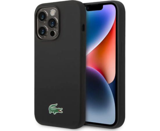 Lacoste Liquid Silicone Microfiber Croc Logo MagSafe Case Чехол для Apple iPhone 13  / 14 / 15 Чехлы - альтернативные