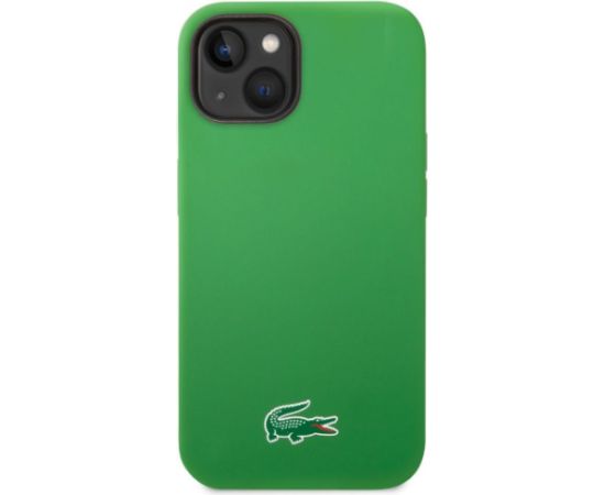 Lacoste Liquid Silicone Microfiber Croc Logo MagSafe Case Aizsargapvalks priekš iPhone 14 Neoriģinālie Maciņi