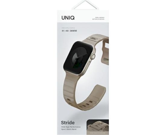 Uniq Stride FKM Rubber Ремешок для Apple Watch Series 1–9 / SE / SE3 38 / 40 / 41 mm Smart pūlksteņu aksesuāri