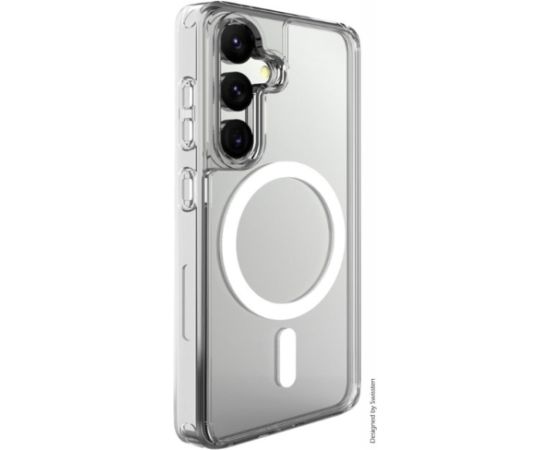 Swissten Clear Jelly MagStick Aizsargapvalks priekš Samsung Galaxy S25 5G Neoriģinālie Maciņi