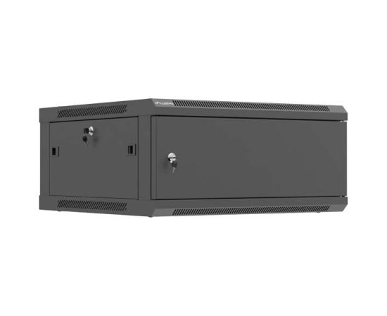 Lanberg Wall mounted installation cabinet 19" 4U 600X600 WF01-6604-00B Black Serveri un to komponentes