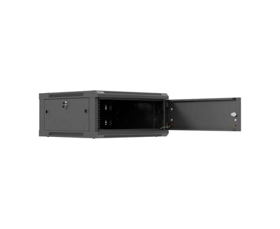 Lanberg Wall mounted installation cabinet 19" 4U 600X600 WF01-6604-00B Black Serveri un to komponentes