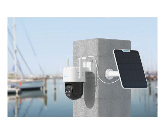 Reolink 4G LTE Dual-Lens Battery Security Camera Trackmix Series G770 PTZ 8 MP F2.8mm/F1.6, F8mm/F1.6 IP65 H.264/H.265 Micro SD, Max. 128 GB Video novērošanas kameras