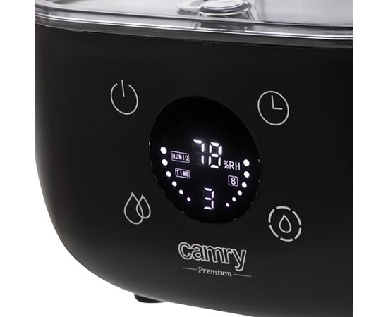 Camry CR 7973b Humidifier 23 W Water tank capacity 5 L Suitable for rooms up to 35 m² Ultrasonic Humidification capacity 100-260 ml/hr Black Увлажнители воздуха