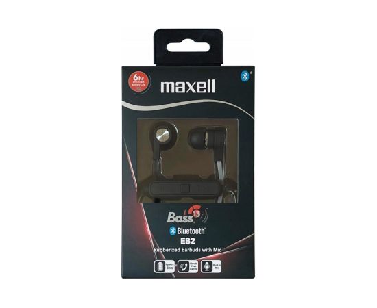MAXELL Wireless Bluetooth Earbuds BASS-13 BT EP BLACK Austiņas