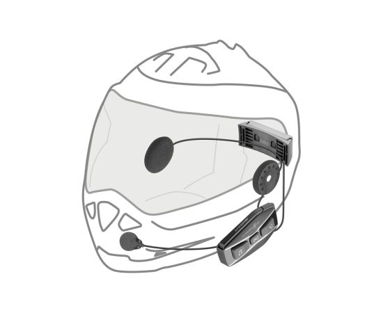 Interphone U-COM 16 Motorbike intercom 1600 m Black Наушники