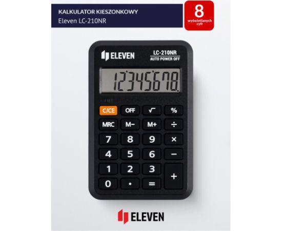 Eleven LC-210NR pocket calculator Калькуляторы