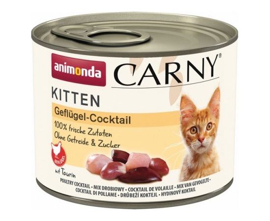 ANIMONDA Carny Kitten Poultry cocktail - wet cat food - 200g Консервы кошек