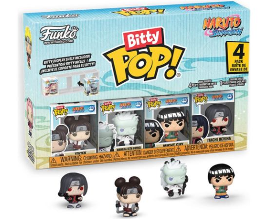 Funko Bitty Pop! 4-Pack: Naruto Shippuden - Tenten, Madara, Might Guy, Itachi Uchiha Vinyl Figures Фигурки и герои