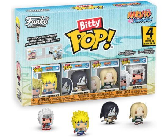 Funko Bitty Pop! 4-Pack: Naruto Shippuden - Tsunade, Minato Namikaze, Orochimaru, Jiraiya Vinyl Figures Фигурки и герои