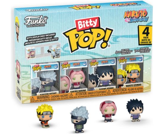 Funko Bitty Pop! 4-Pack: Naruto Shippuden - Kakashi Hatake, Sakura Haruno, Sasuke Uchiha, Naruto Uzumaki Vinyl Figures Фигурки и герои