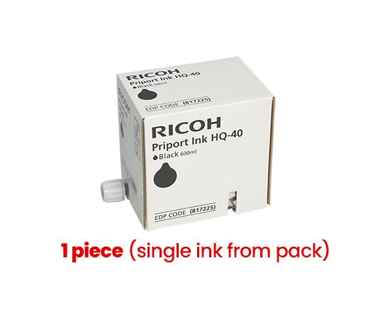 Ricoh Priport HQ-40 (817225) Ink Cartridge, Black (1 piece) Lāzerprinteru izejmateriāli