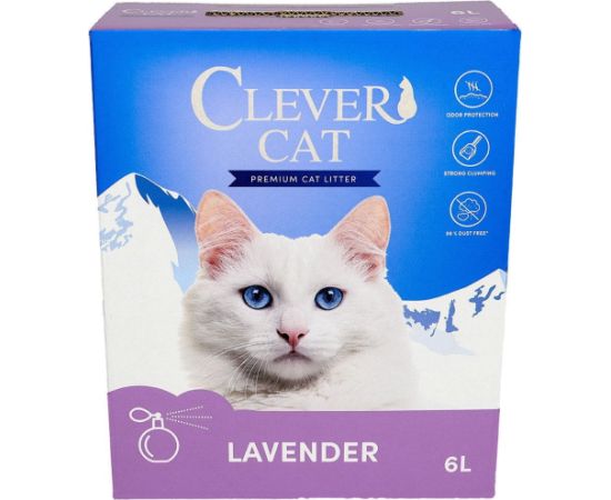 Micro Clever Cat Lavendel 6 L Kaķu pakaiši