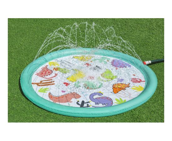 Brodzik mata wodna fontanna 122cm zraszacz dino ślizgawka Bestway 52698 Велосипеды