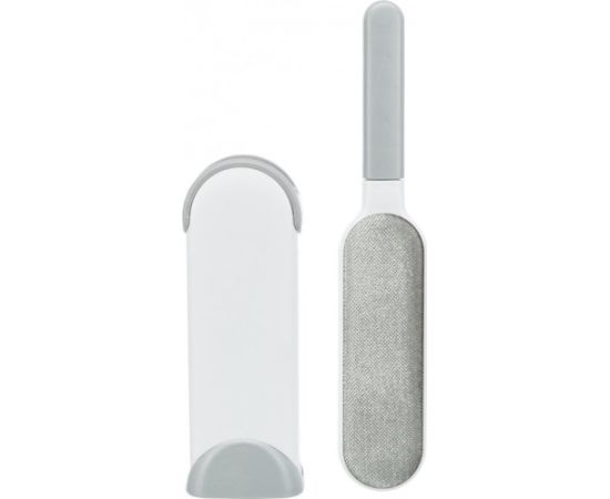 Trixie Szczotka do zbierania siersci z podstawka czyszczaca biała/szara, 33 cm Citas preces