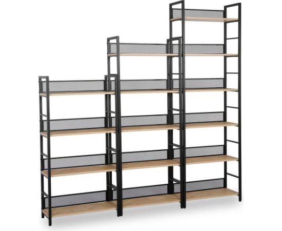 Shelf HECTOR 60x28xH187cm, ash/black Новинки Для дома и сада 