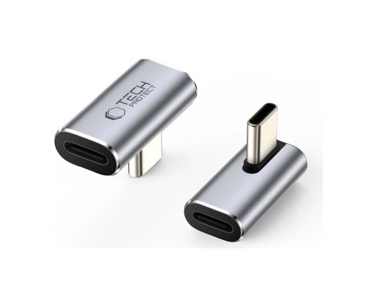 Угловой адаптер Tech-Protect Ultraboost AA03 USB-C - серый Новинки Компьютерная техника