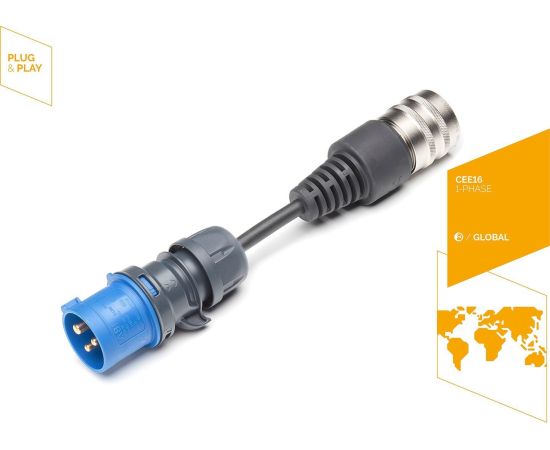 Juice Technology safety adapter JUICE CONNECTOR, CEE16 / 230V, 1-phase (blue, for JUICE BOOSTER 2) Elektro Auto lādēšanas piederumi