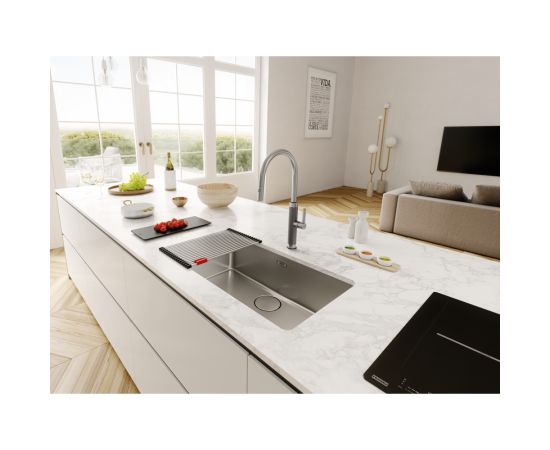 Franke Mythos Masterpiece Izvelkams ar Dušu Virtuves Izlietnes Jaucējkrāns Virtuves jaucējkrāni